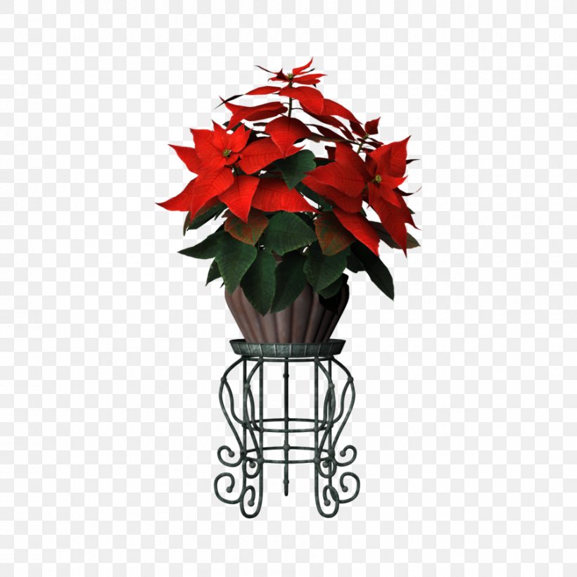 Flowerpot Poinsettia Plant, PNG, 900x900px, Flower, Artificial Flower, Christmas Decoration, Cut Flowers, Flora Download Free
