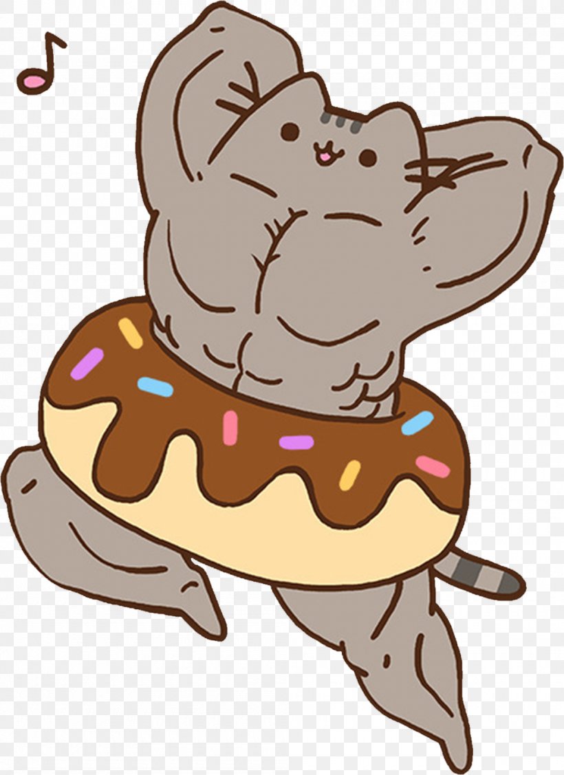 Pusheen Image Muscle Drawing Cat, PNG, 1000x1375px, Watercolor, Cartoon, Flower, Frame, Heart Download Free