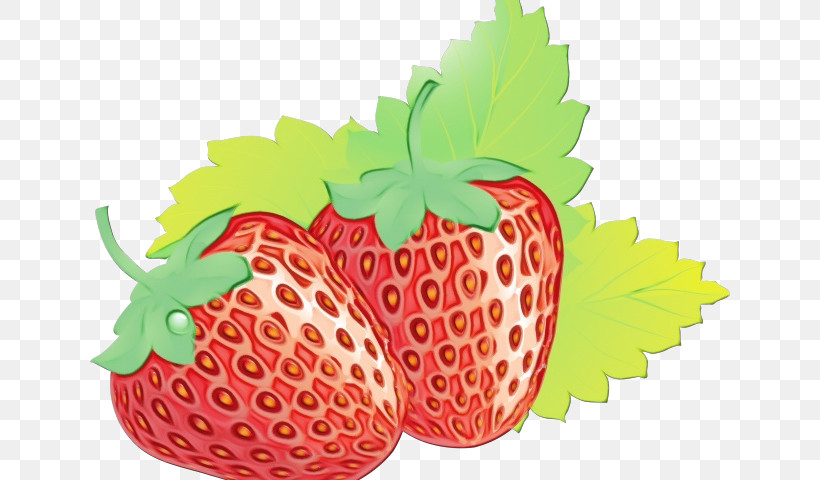 Strawberry, PNG, 640x480px, Watercolor, Accessory Fruit, Ananas, Berry, Food Download Free