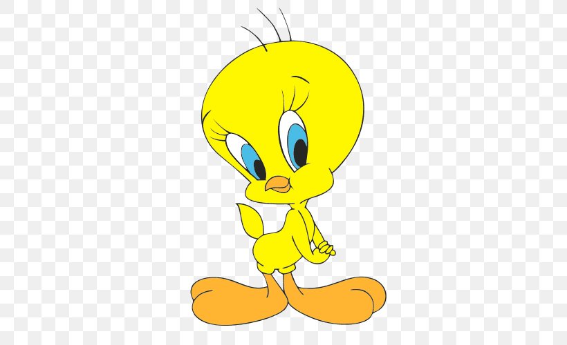 Tweety Sylvester Bugs Bunny Cartoon Looney Tunes, PNG, 500x500px, Tweety, Animated Cartoon, Animated Film, Area, Art Download Free