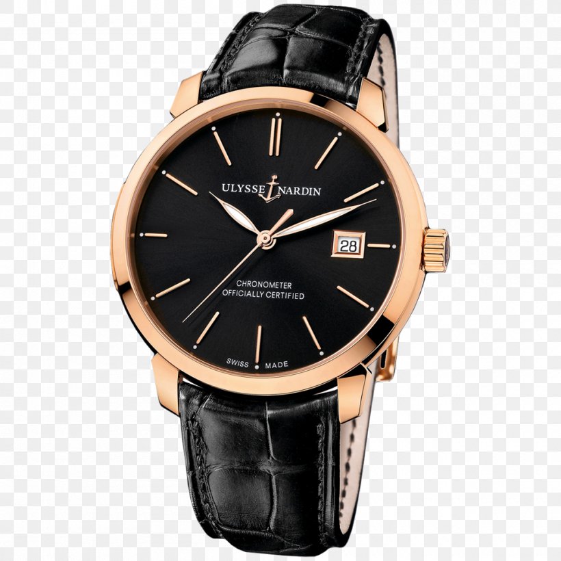Ulysse Nardin Automatic Watch Retail Replica, PNG, 1000x1000px, Ulysse Nardin, Automatic Watch, Brand, Brown, Buckle Download Free