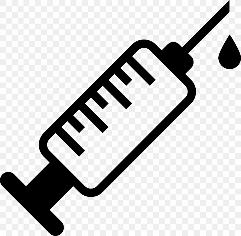 Syringe Hypodermic Needle Clip Art, PNG, 980x958px, Syringe, Black And White, Brand, Drug, Drug Injection Download Free