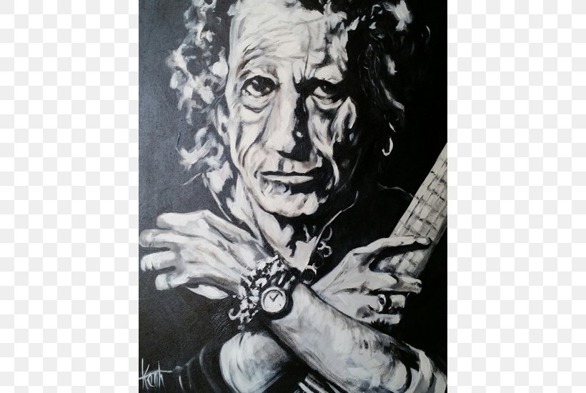 Keith Richards Portrait Musician Painting Art, PNG, 550x550px, Watercolor, Cartoon, Flower, Frame, Heart Download Free