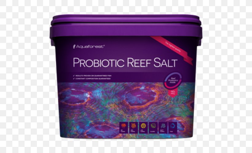 Sea Salt Probiotic Coral Food, PNG, 500x500px, Salt, Aquaforest, Bacteria, Coral, Coral Reef Download Free