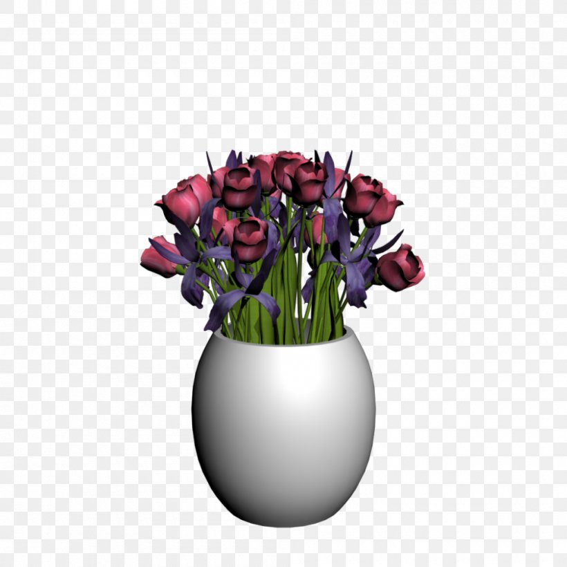 Tulips In A Vase Cut Flowers Plant, PNG, 1000x1000px, Tulips In A Vase, Bulb, Ceramic, Cut Flowers, Flower Download Free