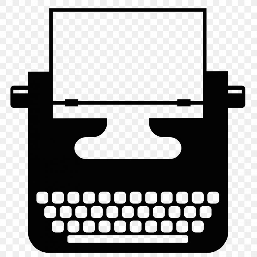 Typewriter Paper Logo, PNG, 830x830px, Typewriter, Black, Black And White, Brand, Copy Typist Download Free