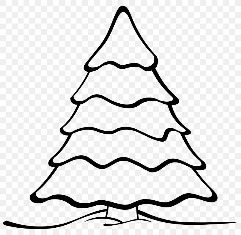 Christmas Tree Drawing Clip Art, PNG, 800x800px, Christmas Tree, Area, Art, Black And White, Child Download Free