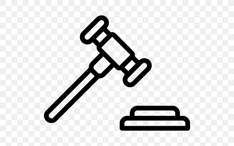 Gavel Judge Lawyer Business Crime, PNG, 512x512px, Gavel, Black And White, Business, Court, Crime Download Free