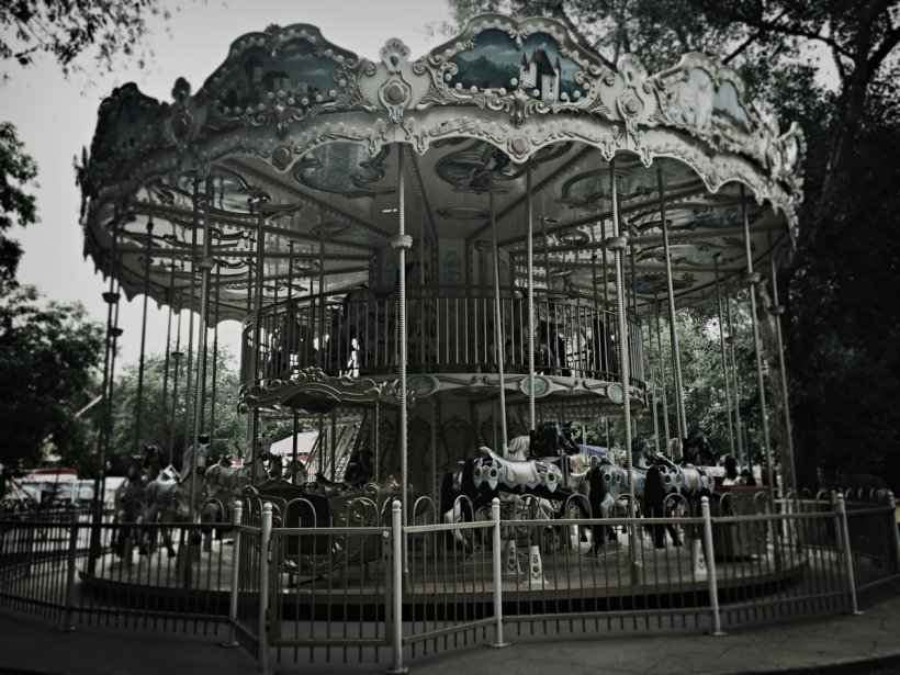 Amusement Park Carousel Traveling Carnival Ferris Wheel, PNG, 1200x900px, Amusement Park, Amusement Ride, Black And White, Carousel, Circus Download Free