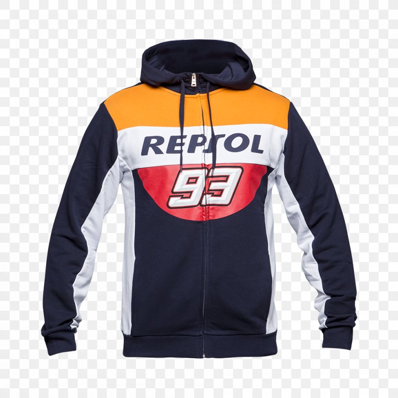 Hoodie T-shirt Repsol Jacket, PNG, 1000x1000px, Hoodie, Black, Bluza, Brand, Clothing Download Free