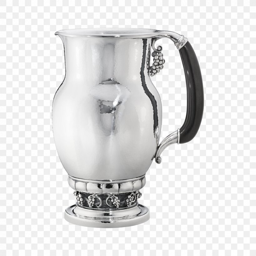 Jug Pitcher Wine Silver Georg Jensen A/S, PNG, 1200x1200px, Jug, Bowl, Carafe, Cup, Decanter Download Free