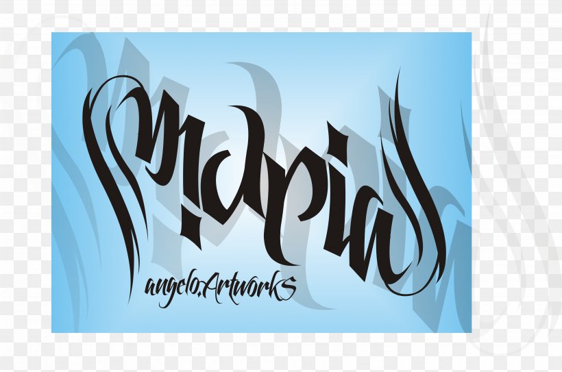 Ambigram Drawing Graffiti Tattoo, PNG, 6616x4383px, Ambigram, Art, Brand, Calligraphy, Cursive Download Free