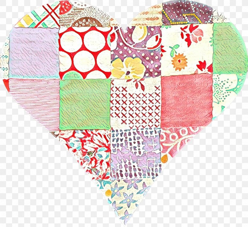 Patchwork Pattern Textile Heart Line, PNG, 1069x981px, Cartoon, Craft, Heart, Patchwork, Quilt Download Free