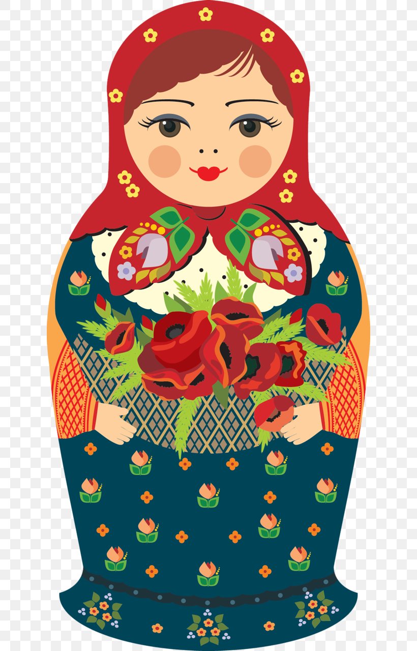 Russia Matryoshka Doll Clip Art, PNG, 636x1280px, Russia, Art, Cartoon, Christmas Ornament, Doll Download Free