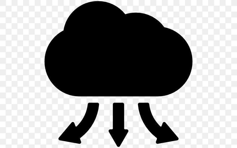 Cloud Computing Cloud Storage, PNG, 512x512px, Cloud Computing, Black, Black And White, Box, Cloud Database Download Free