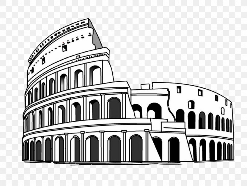 Colosseum Wall Decal Sticker, PNG, 910x688px, Colosseum, Architecture, Black And White, Brand, Building Download Free
