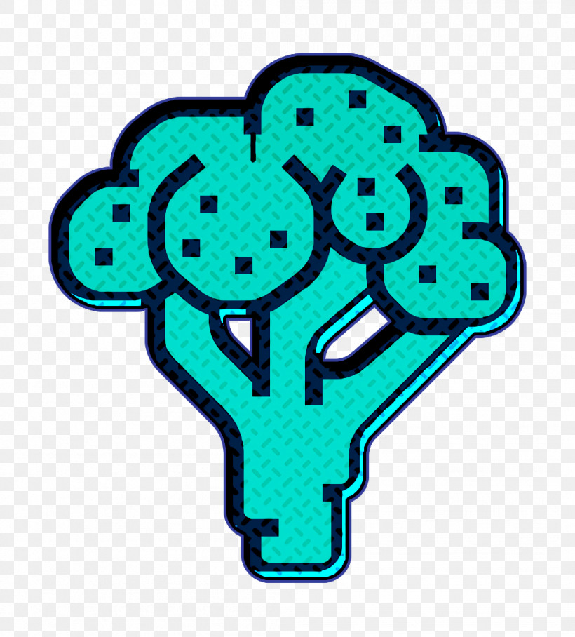 Fruit And Vegetable Icon Broccoli Icon, PNG, 1052x1166px, Fruit And Vegetable Icon, Broccoli Icon, Symbol, Turquoise Download Free
