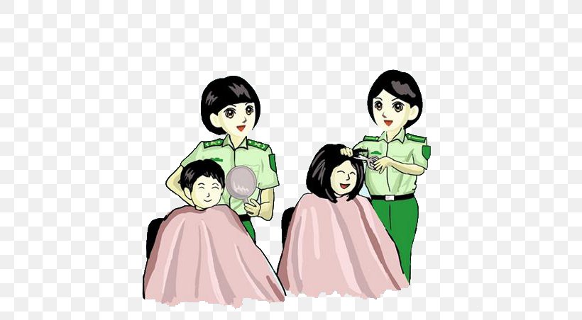 Hairstyle Hair Care Barber Hairdresser, PNG, 672x452px, Watercolor, Cartoon, Flower, Frame, Heart Download Free