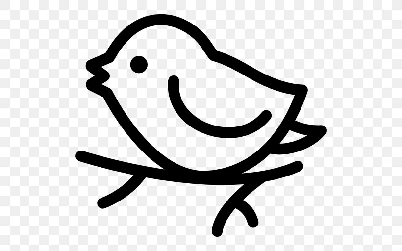 Bird Nest Social Media Beak, PNG, 512x512px, Bird, Artwork, Beak, Bird Nest, Black And White Download Free