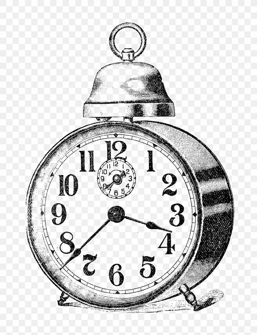 Alarm Clocks Drawing, PNG, 1189x1550px, Alarm Clocks, Alarm Clock, Art, Black And White, Body Jewelry Download Free