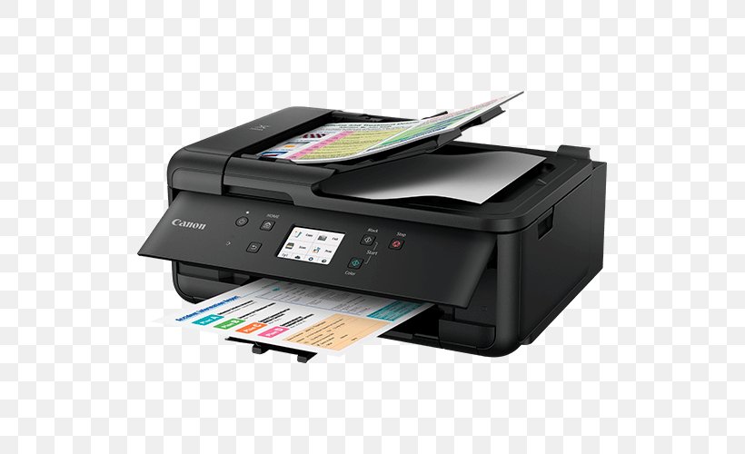 Multi-function Printer Canon PIXMA TR7520 Inkjet Printing, PNG, 800x500px, Multifunction Printer, Airprint, Canon, Color Printing, Electronic Device Download Free