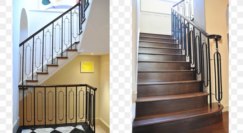 Stairs Handrail Guard Rail Wrought Iron House, PNG, 1600x880px, Stairs, Baluster, Building, Deck Railing, Door Download Free