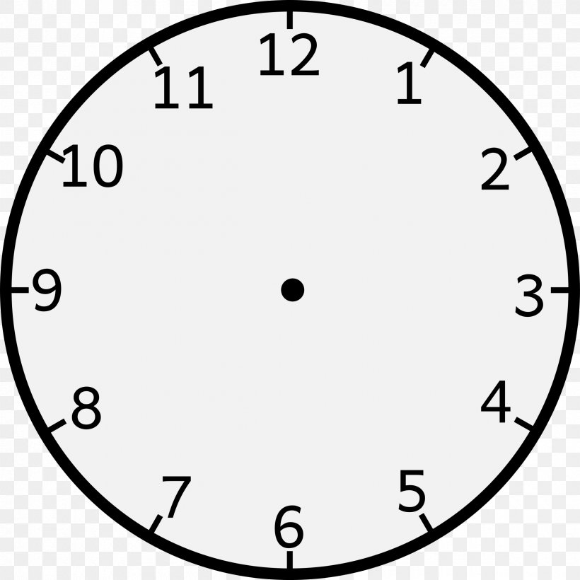 Clock Face Movement Alarm Clocks Clip Art, PNG, 2400x2400px, Clock Face, Alarm Clocks, Area, Black And White, Clock Download Free