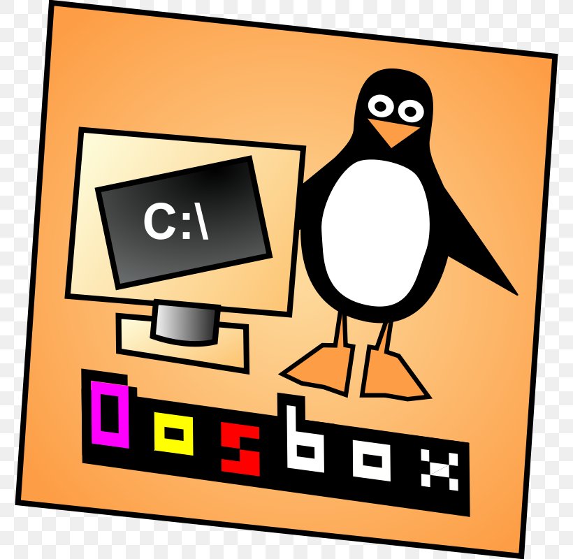 DOSBox Emulator, PNG, 800x800px, Dosbox, Area, Artwork, Beak, Bird Download Free