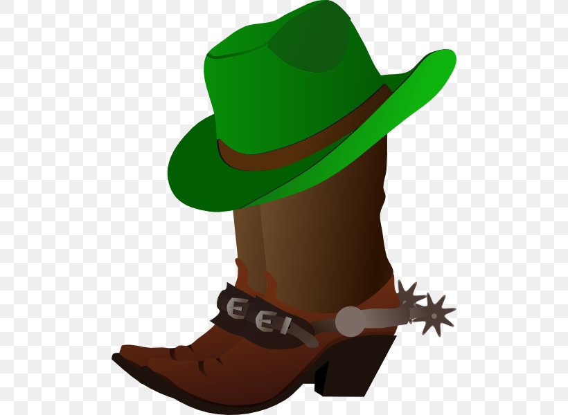 Hat 'n' Boots Cowboy Hat Clip Art, PNG, 498x600px, Cowboy Hat, Boot, Clothing, Cowboy, Cowboy Boot Download Free