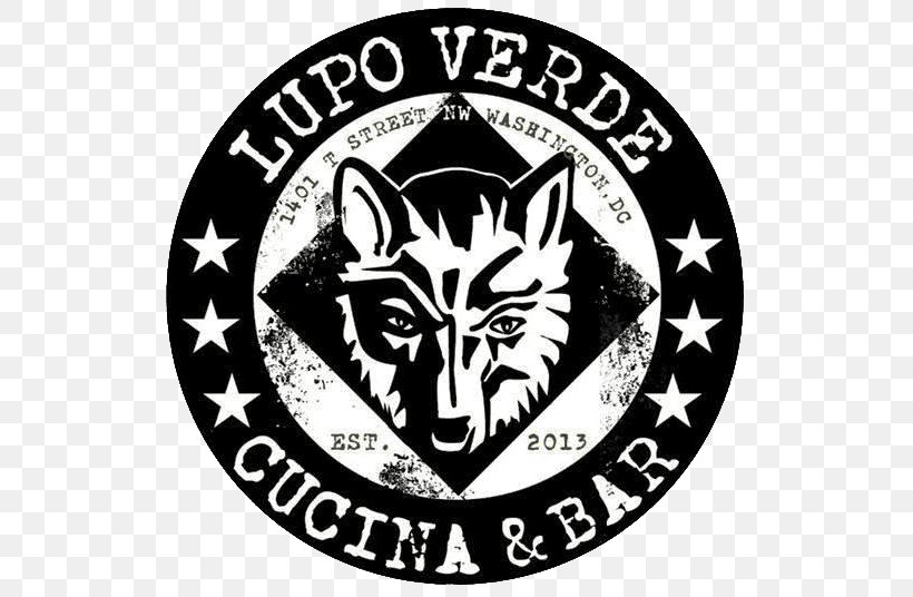Lupo Verde Logo Restaurant Ragged Roots Italian Cuisine, PNG, 536x536px, Logo, Bar, Black, Black And White, Brand Download Free
