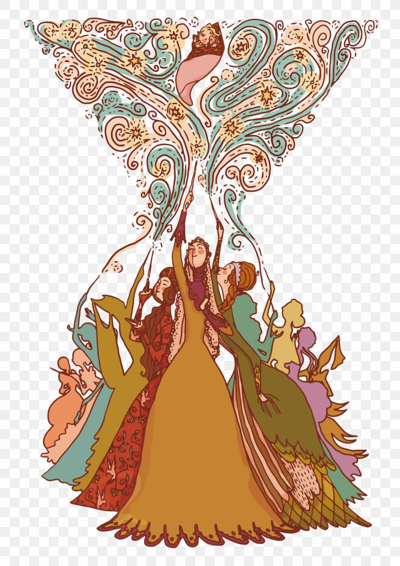 Briar Rose Sleeping Beauty Fairy Tale Illustration, PNG, 1060x1500px, Briar Rose, Art, Charles Perrault, Costume Design, Deviantart Download Free