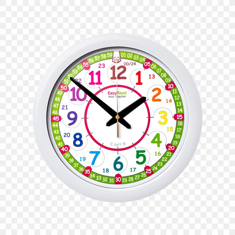EasyRead Time Teacher 24-hour Clock Learning, PNG, 2048x2048px, 24hour Clock, Teacher, Alarm Clock, Child, Classroom Download Free