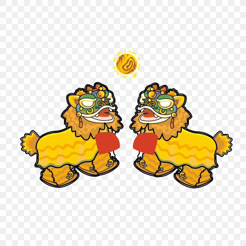 Lion Dance Dragon Dance Chinese New Year Clip Art, PNG, 2126x2126px, Lion, Animal Figure, Area, Carnivoran, Cartoon Download Free