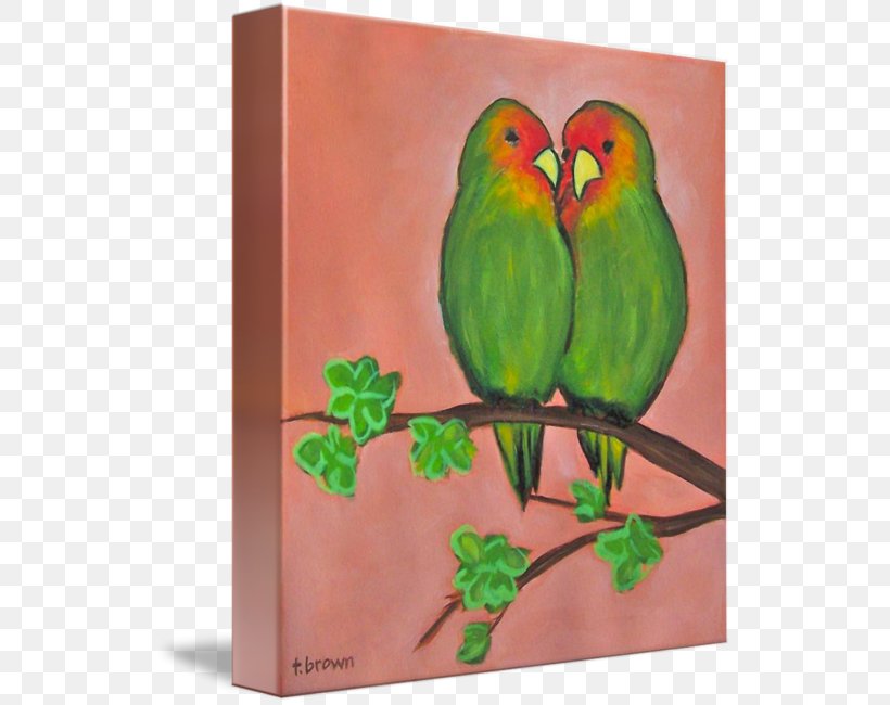 Lovebird Watercolor Painting Parakeet Gallery Wrap, PNG, 532x650px, Lovebird, Acrylic Paint, Acrylic Resin, Art, Beak Download Free