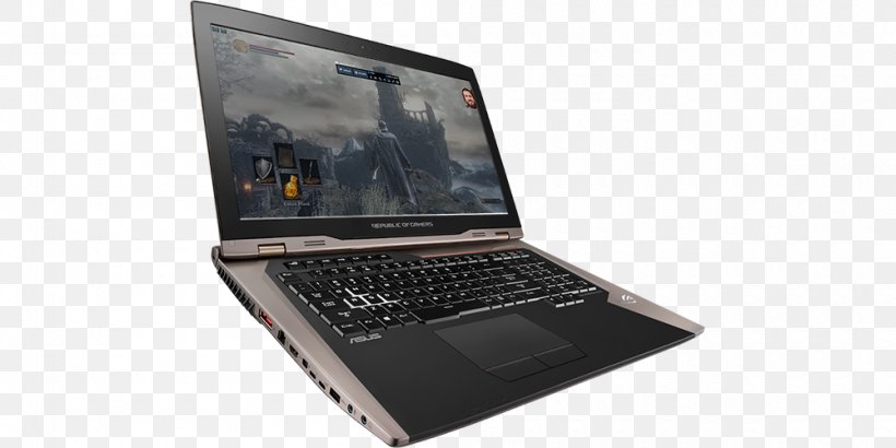 Netbook Laptop Graphics Cards & Video Adapters Computer Hardware ASUS ROG GX800, PNG, 1000x500px, Netbook, Asus, Asus Rog Gx800, Computer, Computer Accessory Download Free