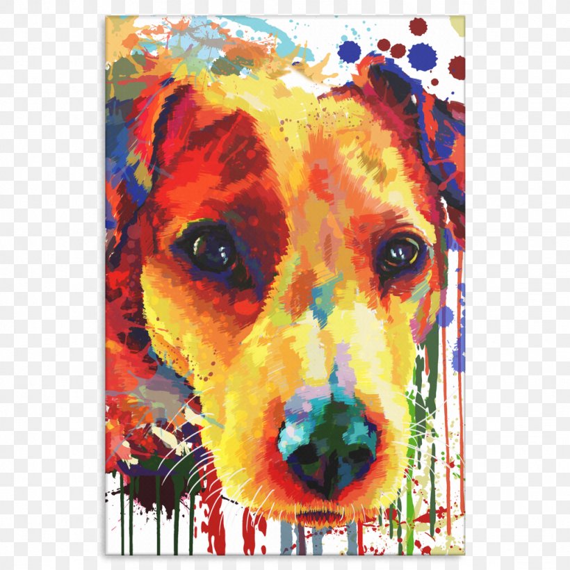 Painting Jack Russell Terrier Canvas Gallery Wrap Art, PNG, 1024x1024px, Painting, Acrylic Paint, Art, Border Collie, Cane Corso Download Free