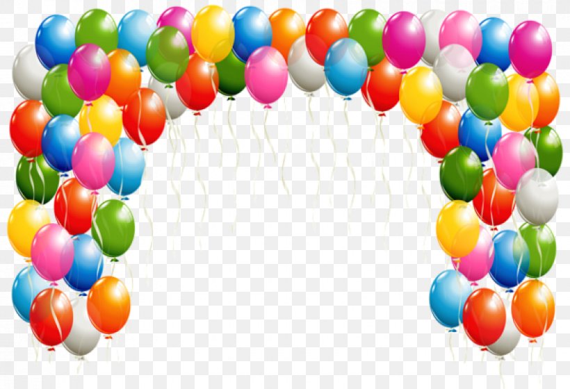 Balloon Arch Clip Art Image, PNG, 850x581px, Balloon, Balloon Arch, Balloon Happy Birthday, Birthday, Happy Birthday Balloons Download Free