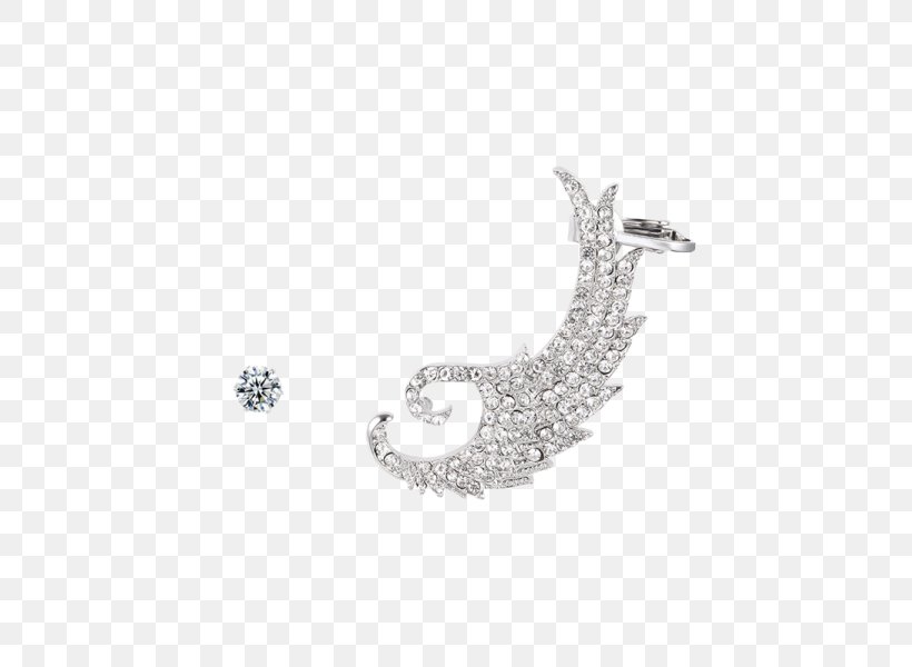 Earring Кафф Silver Imitation Gemstones & Rhinestones Cuff, PNG, 600x600px, Earring, Body Jewelry, Bracelet, Chain, Cuff Download Free