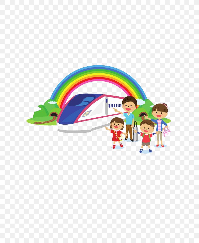 Train Hokkaido Shinkansen Family Illustration, PNG, 713x1000px, Train, Area, Cartoon, Family, Fictional Character Download Free