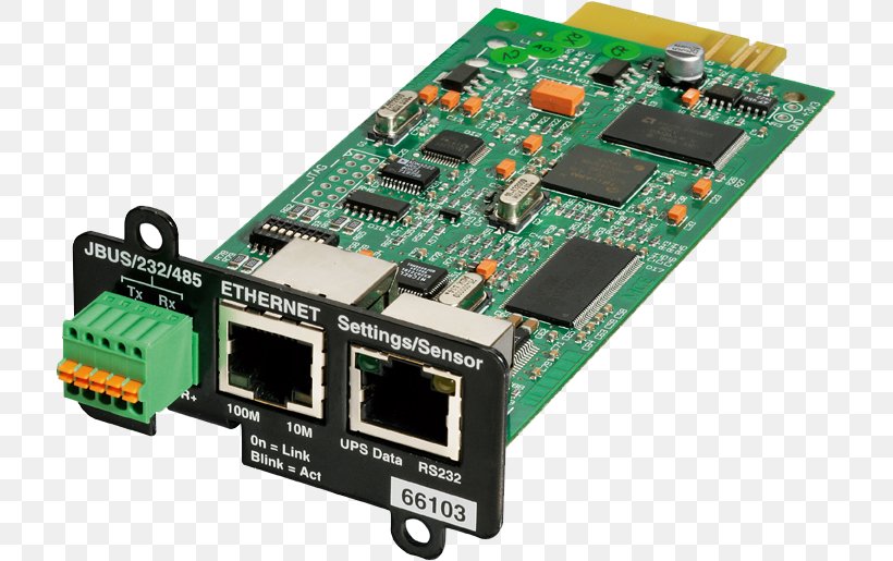 UPS Network Cards & Adapters Computer Network Simple Network Management Protocol Network Monitoring, PNG, 717x515px, Ups, Adapter, Circuit Component, Computer Network, Cpu Download Free