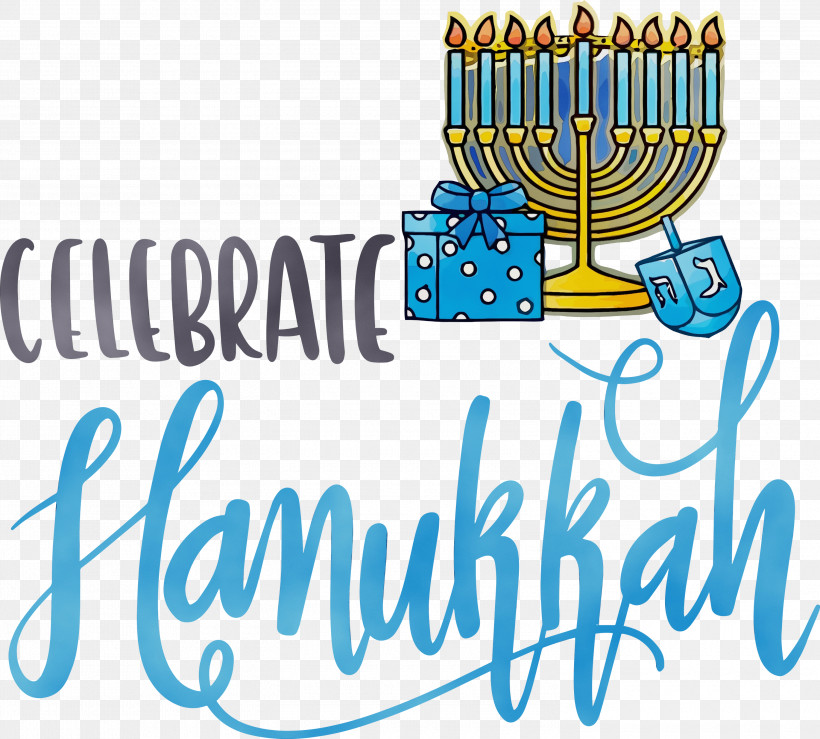 Calligraphy Silhouette Cartoon Logo Typography, PNG, 3000x2707px, Hanukkah, Calligraphy, Cartoon, Fineart Photography, Happy Hanukkah Download Free