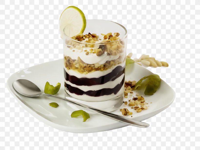 Food Cuisine Dish Dessert Trifle, PNG, 2308x1732px, Watercolor, Cuisine, Dessert, Dish, Food Download Free