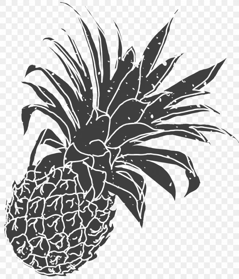 Pineapple Fruit, PNG, 1814x2119px, Pineapple, Auglis, Banana, Black And White, Drawing Download Free