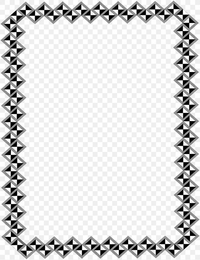 Borders And Frames Download Clip Art, PNG, 850x1100px, Borders And Frames, Area, Black, Black And White, Body Jewelry Download Free