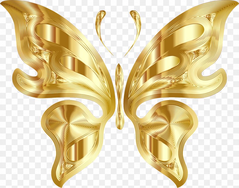 Butterfly Gold Clip Art, PNG, 2294x1814px, Butterfly, Butterflies And Moths, Color, Gold, Insect Download Free