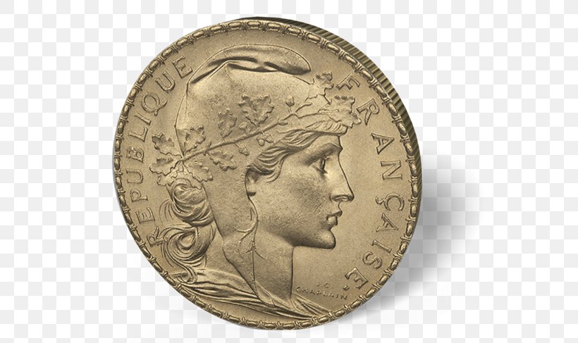 Gold Coin France Gold Coin Bullion Coin, PNG, 600x487px, Coin, Britannia, Bullion Coin, Currency, Franc Download Free
