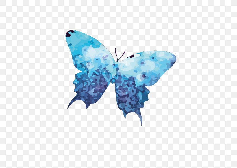 Vector Painted Butterfly, PNG, 615x584px, Butterfly, Aqua, Cartoon, Computer Software, Creative Work Download Free