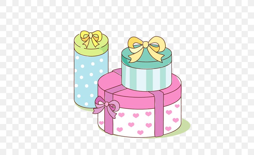 Gift Pasteles Clip Art, PNG, 500x500px, Gift, Area, Beach Rose, Cake Decorating, Cartoon Download Free