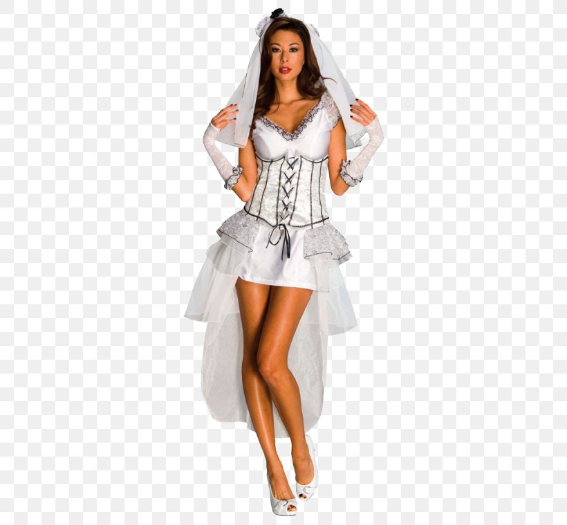 Halloween Costume Bride Dress, PNG, 400x759px, Watercolor, Cartoon, Flower, Frame, Heart Download Free