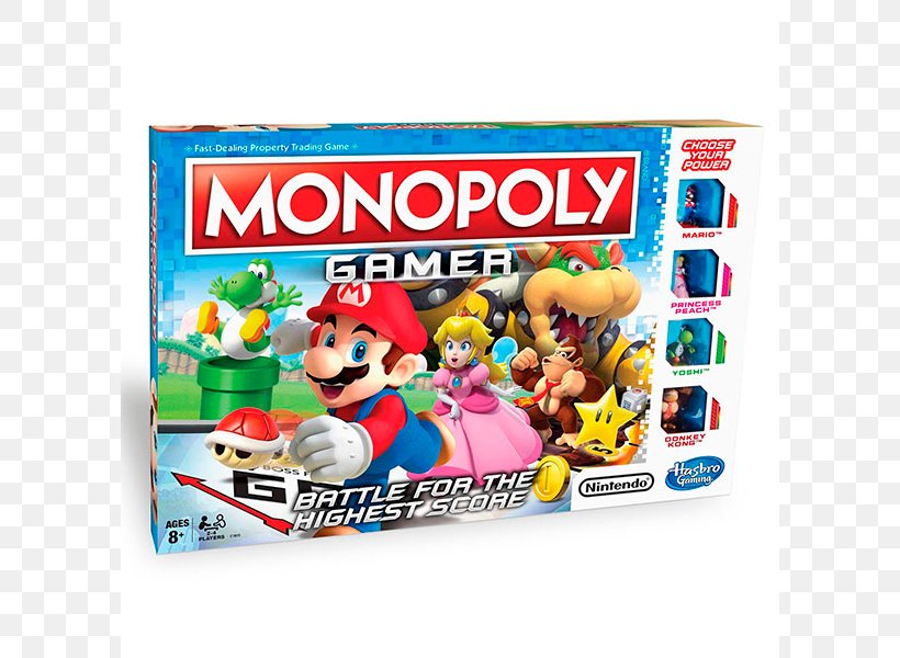 Hasbro Monopoly Gamer Mario Series Board Game, PNG, 686x600px, Monopoly, Board Game, Card Game, Food, Game Download Free